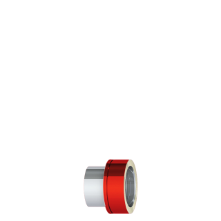 DW NewLine RAL Farbe Abgaskupplung EW-DW Ø100 0,5mm Materialstärke, 25mm Isolierung bunt