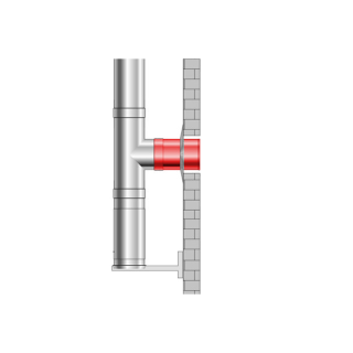 Edelstahlschornstein doppelwandig DW NewLine RAL-Beschichtung (25mm / 0,5mm) 200mm